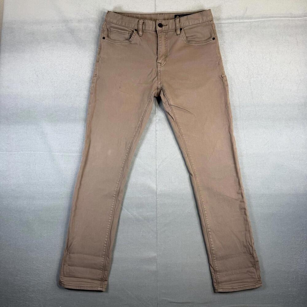 Roark Jeans Mens 31 Beige Standard Slim Fit Stretch Hwy 133 Denim